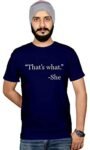 Workshop Graphic Printed T-Shirt for Men & Women | Funny Quote That's What She Said | Web Series Netflix Tshirts Humour The Office tees