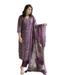 Alvami Women A-Line Kurta and Pant Set with Dupatta