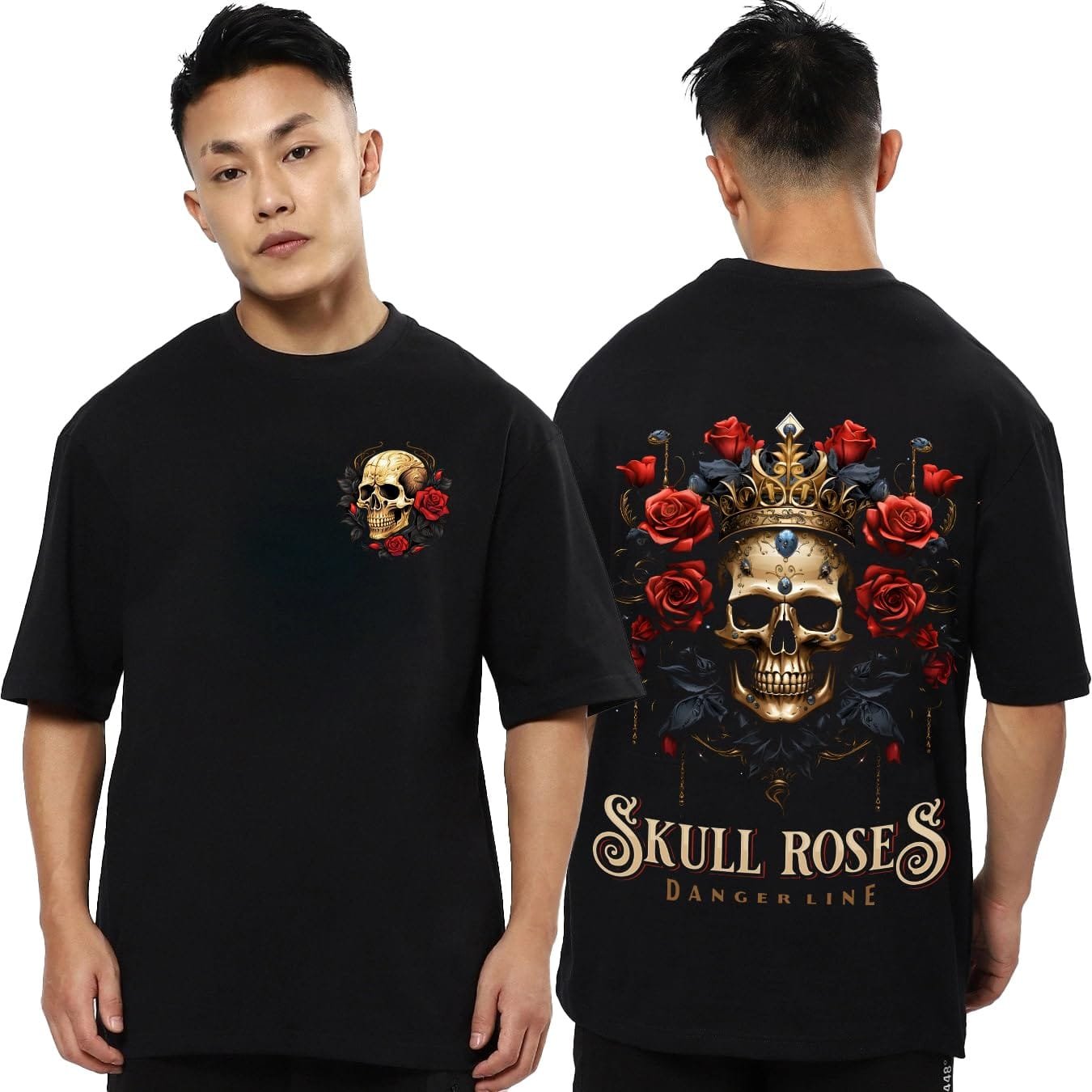 Artory Mens Oversized Printed Half Sleeve Branded Cotton T-Shirt for Mens || Back Printed t Shirts for Men || Oversized t Shirts for Men