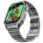 Fire-Boltt Maverick Smartwatch 51.308mm (2.02 inch) IPS Display, Luxury Stainless Steel Look, 320x385 Pixel Resolution, Bluetooth Calling, Voice Assistant (Silver)