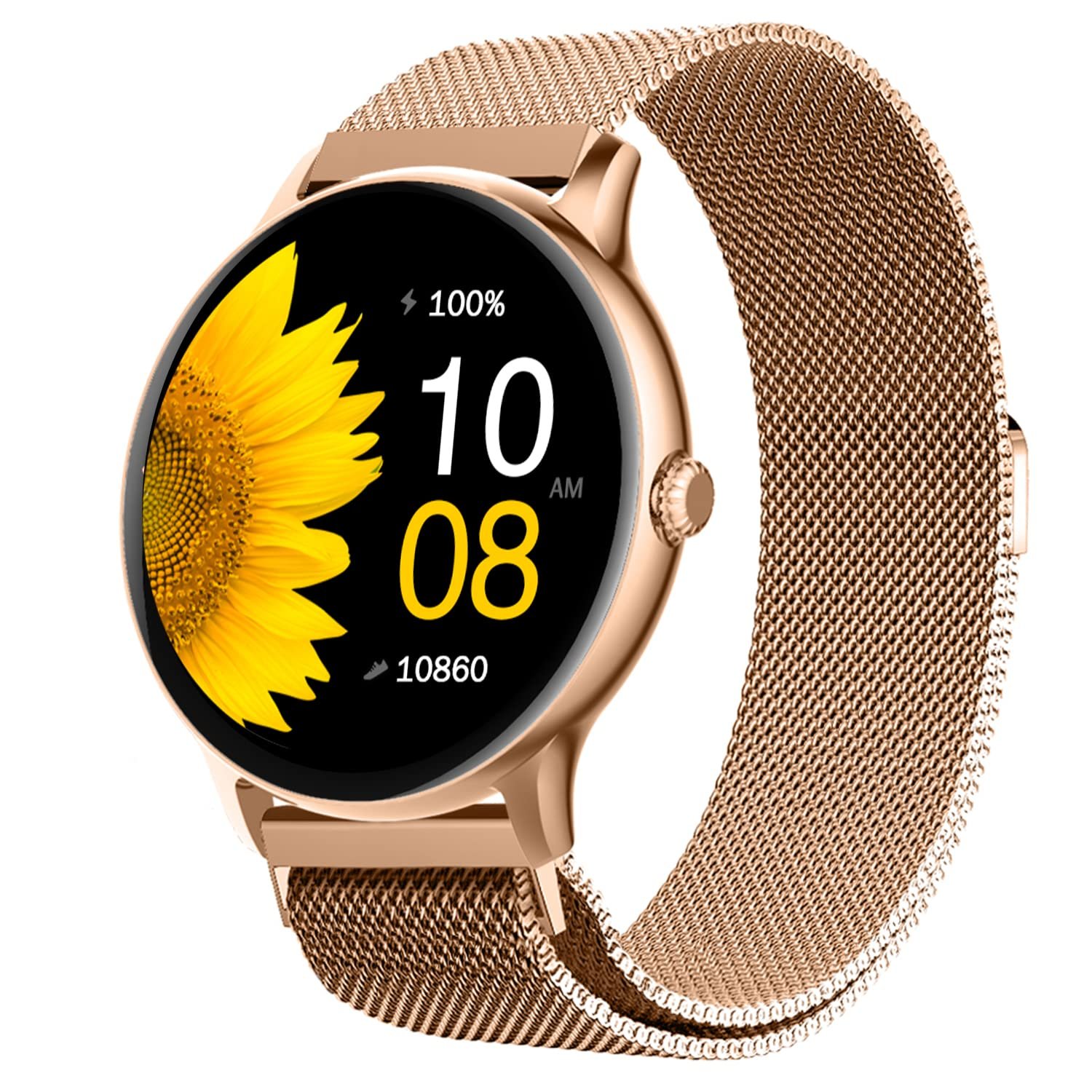 Fire-Boltt Phoenix Ultra Smart Watch 1.39 inch Bluetooth Calling, AI Voice Assistant, Metal Body with 120+ Sports Modes, SpO2, Heart Rate Monitoring (Gold SS)