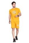 HOODMASTAR Men's Cotton Printed Night Suit Set of Top & Shorts|| Men's Pyjama Set || T-Shirt and Shorts Set for Men || Night Wear for Men || Night Suit for Men