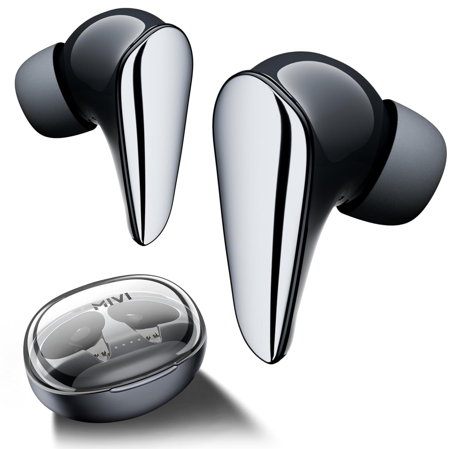 Mivi DuoPods i7 in Ear Ear Buds Wireless -The 3rd Dimension of Sound with 3D Soundstage, High Fidelity Drivers, Advanced Audio Codec for Lossless Audio Earbuds, Made in India