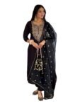 Naixa Women's Viscose Embroidered Straight Kurta with Pant and Dupatta Sets (Available in Plus Size) (NX-674)