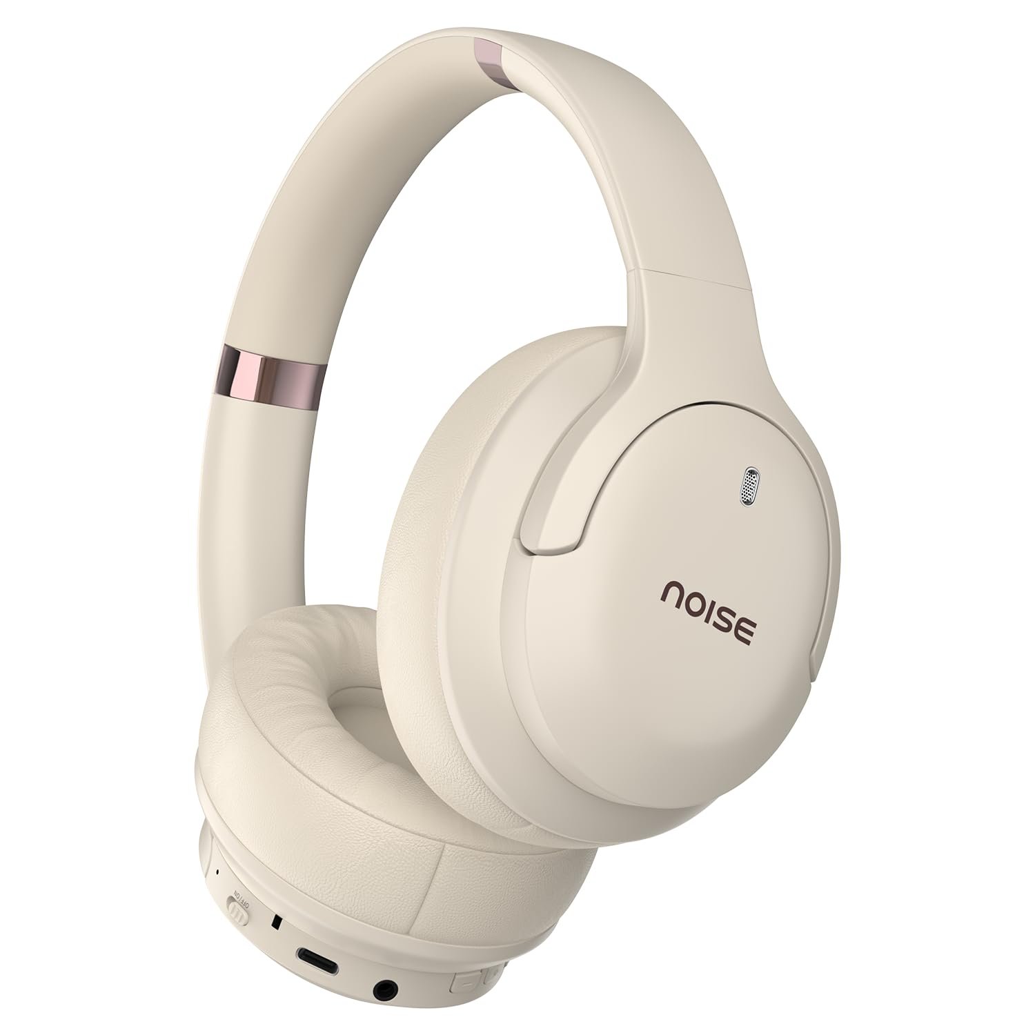 Noise Airwave Max 4 Wireless Over-Ear Headphones with 70H Playtime, ENC, 40mm Driver, Low Latency(up to 40ms), Dual Pairing, BT v5.4 (Calm Beige)