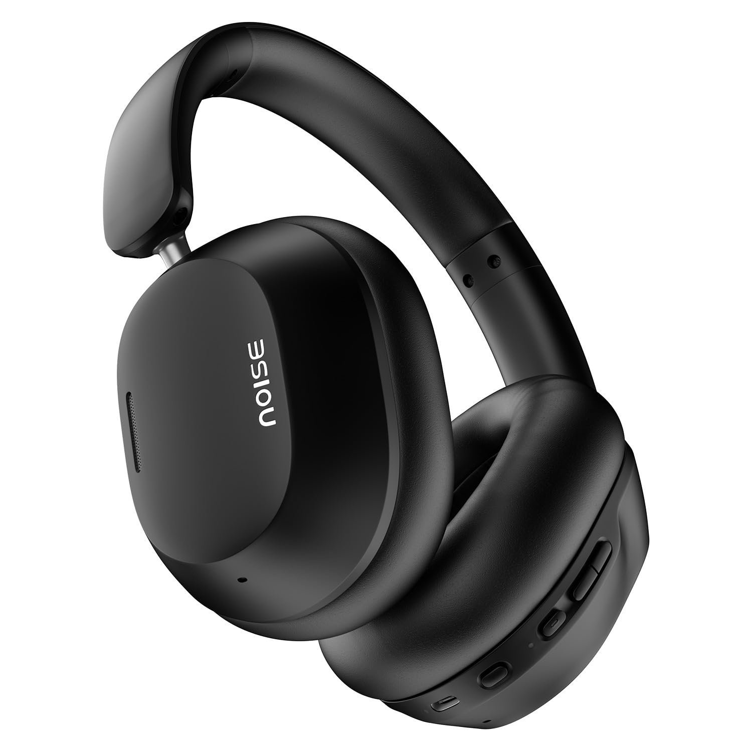 Noise Newly Launched Airwave Max 5 Wireless On Ear Headphones with Adaptive Hybrid ANC (up to 50dB), HFA Tech, 80H Playtime, Dual Pairing(Carbon Black)