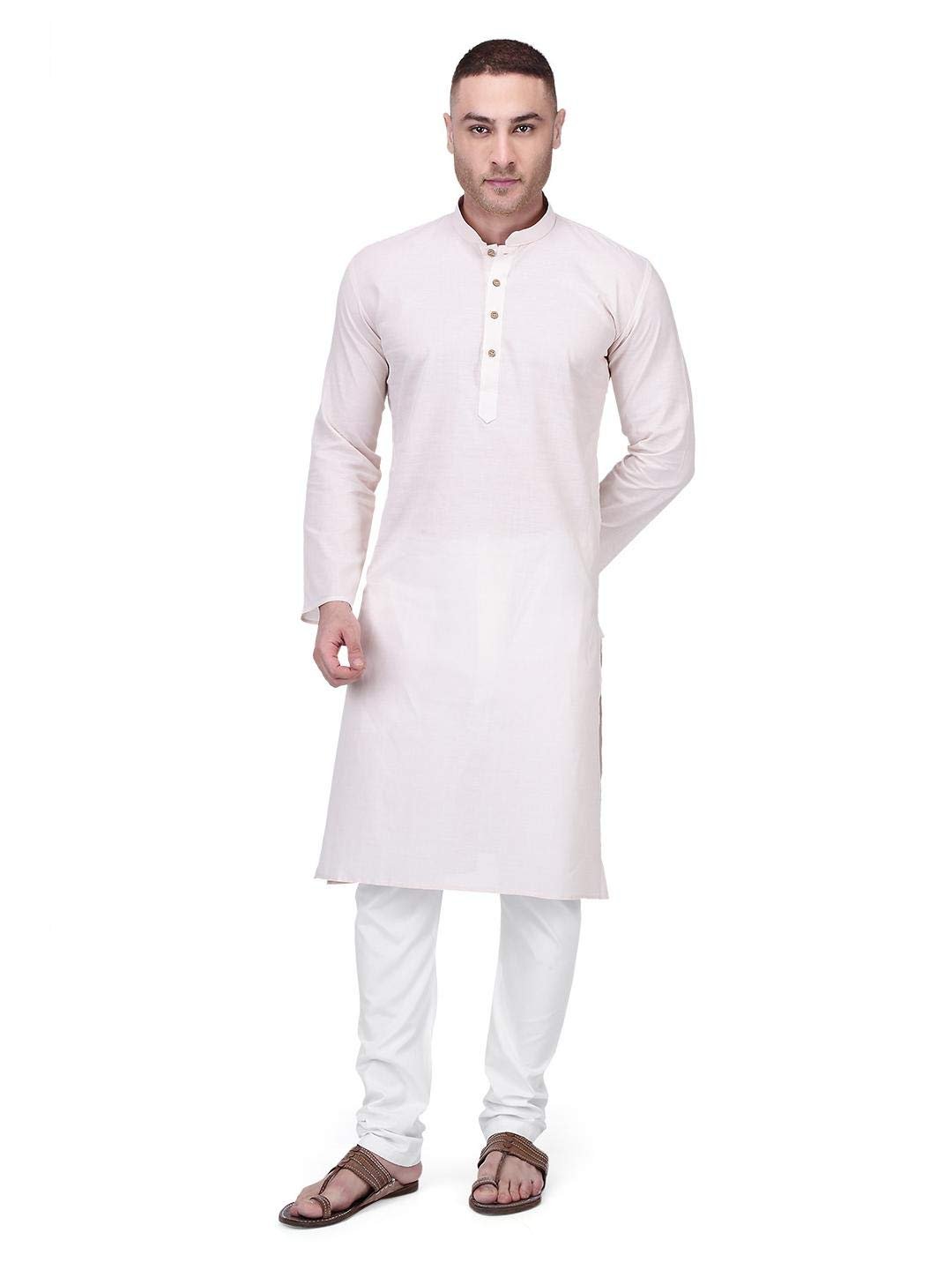 Rajubhai Hargovindas Men Pure Cotton Solid Long Kurta