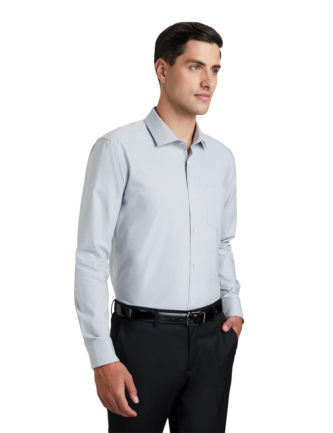 Symbol Premium Men's Cotton Non-Iron Formal Shirt (Regular Fit | Solid)