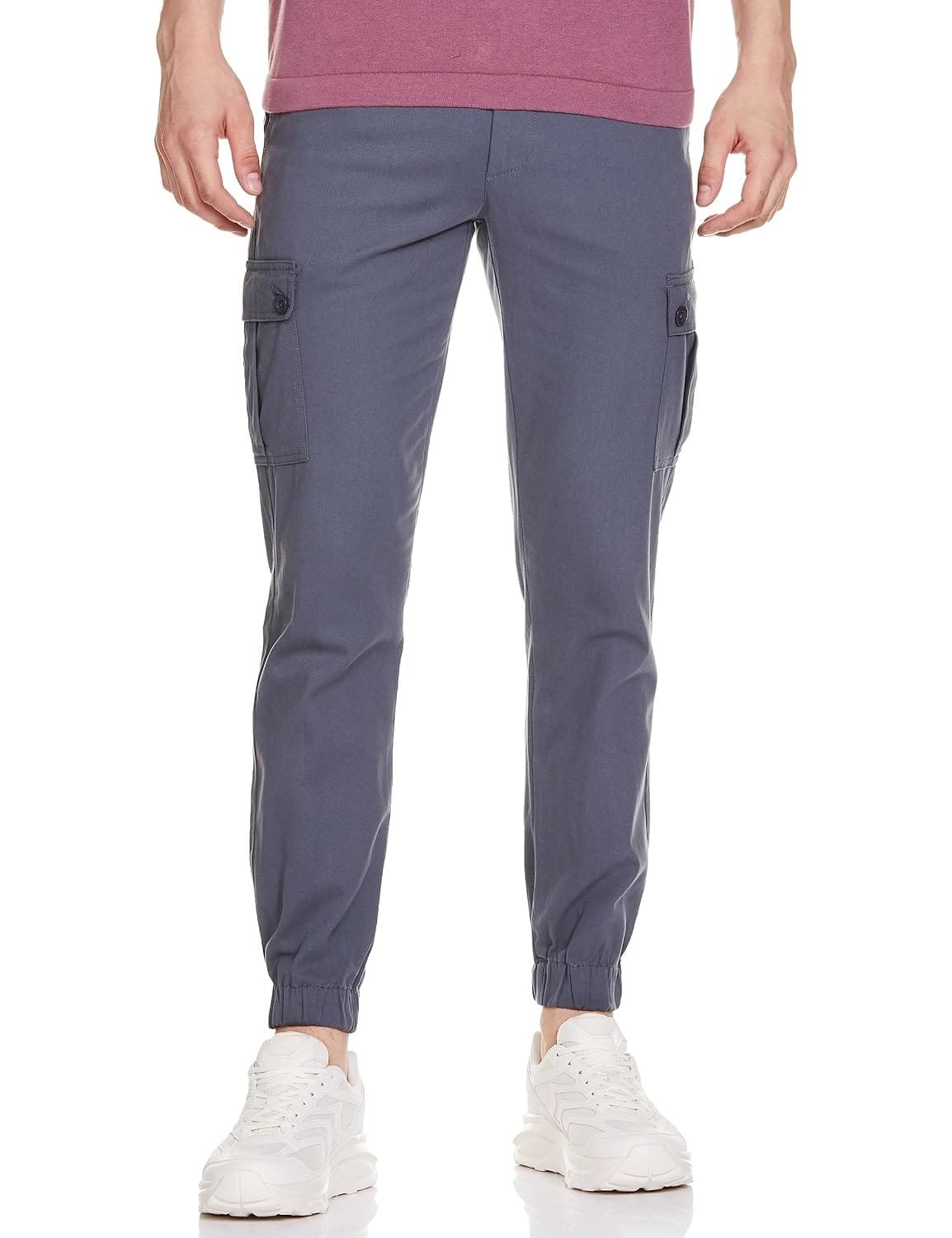 The Indian Garage Co Men's Slim Fit Mid Rise Cargo Pant