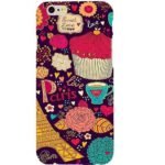 Casotec Paris Flower Love Print Design Hard Back Case Cover for Apple iPhone 6 / 6S