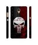 Casotec Punisher Skull Design 3D Printed Hard Back Case Cover for Lenovo P2