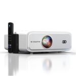 E GATE FireFlix 7X Android TV + FTS Fully Automiatic Projector | 100% Dust Proof, 700 ISO Lumens | 100% All Apps Certified Netflix, Jio, Prime etc | Native 1080P & 4K HDR | 2GB-32GB, 2XHDMI-ARC, EGate