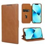 HARITECH Soft Leather Wallet flip case Kick Stand with Magnetic Closure Lightweight Slim flip Cover for for Narzo 70 Pro 5G / Realme 12 Plus 5G / Realme P1 5G - Brown