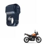 Miwings Handlebar On/Off Single Button CNC Alloy Switch 12V Flameout Control for Headlight, Fog Light, Horn, Hazard Control For Bike KTM 390 Adventure (1 Pcs Single Button Switch)