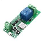 REES52 WiFi Wireless Smart Switch Relay Module for Smart Home 5V 5V/12V,Ba applied to access control, turn on PC, garage door (5v) Ewelink App iOS/Andriod Compatible With Alexa Echo Google home IFTTT