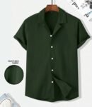 FUNKY RICH Men's Solid Modern Fit Shirt