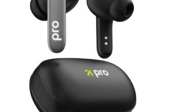 GOBOULT Z20 Pro Made in India Ear Buds Wireless with 60H Playtime, 4 Mics for Clear Calling, 45ms Low Latency Gaming, IPX5, 13mm Bass Driver Earbuds Buds TWS Bluetooth Wireless Earphones (Jet Black)