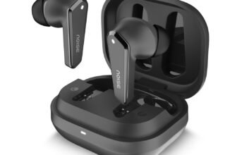 Noise Buds N1 Truly Wireless Earbuds with Chrome Finish, 40H of Playtime, Quad Mic with ENC, Ultra Low Latency Gaming (Up to 40 Ms), Instacharge(10 Min=120 Min), Bluetooth V5.3(Carbon Black)