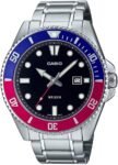 Casio MDV106 Series | Unisex Analog Watch | 200M WR | Stainless Steel Case | Resin Band | 2 Hand Analog (HR, Min, SEC) | Date Display | Screw Down Crown/Screw Down Caseback | 3 Year Battery