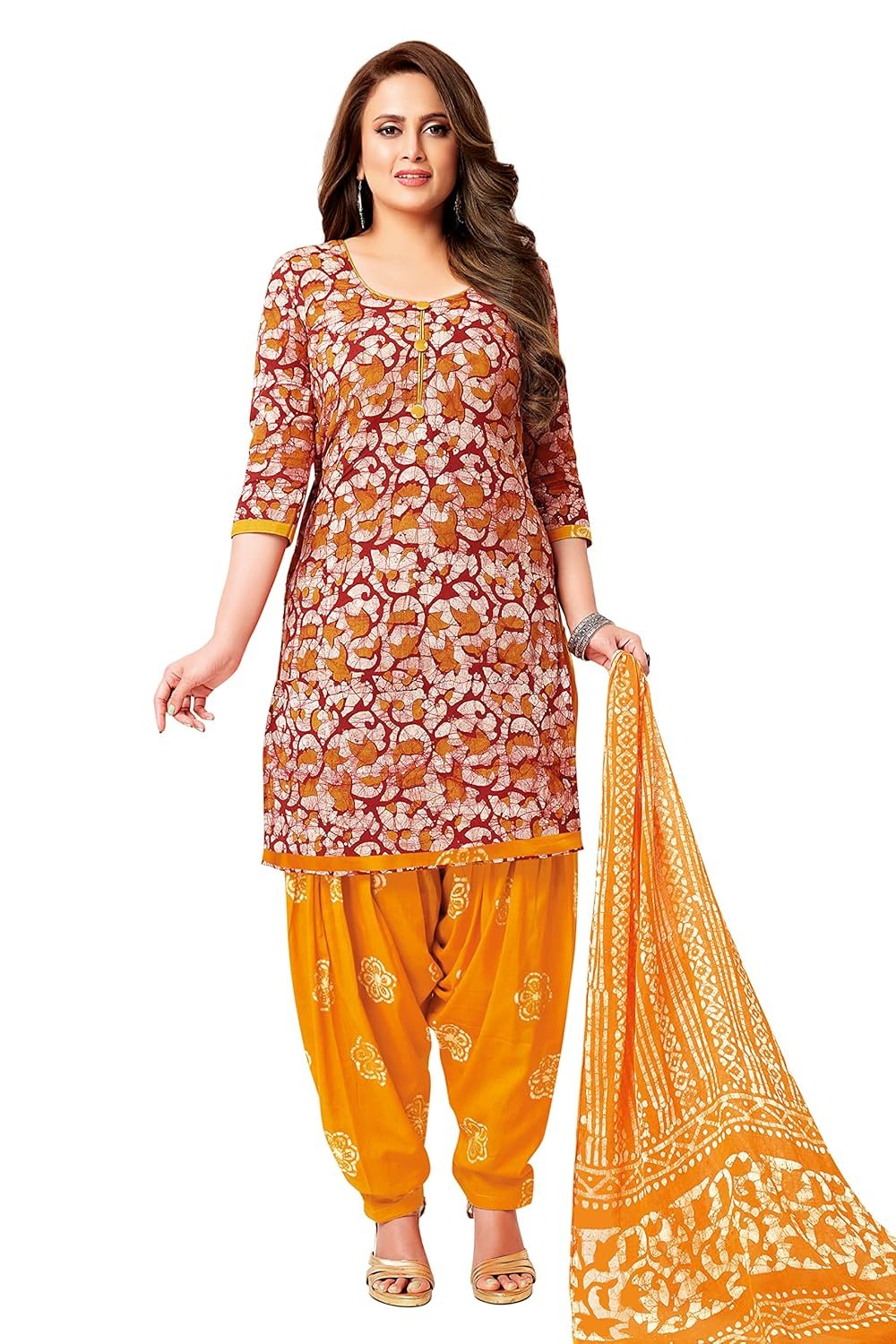 Miraan Cotton Printed Readymade Salwar Suit For Women (MIRAANSANBAT511)