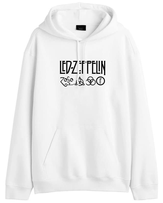 THE DUFFERS Men & Women Cotton Hoodie LadZeppelins Hooded Sweatshirt