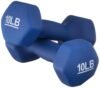 amazon basics Neoprene Dumbbells, Set Of 2, (4.5 Kgs Each ) - Navy Blue