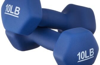 amazon basics Neoprene Dumbbells, Set Of 2, (4.5 Kgs Each ) - Navy Blue